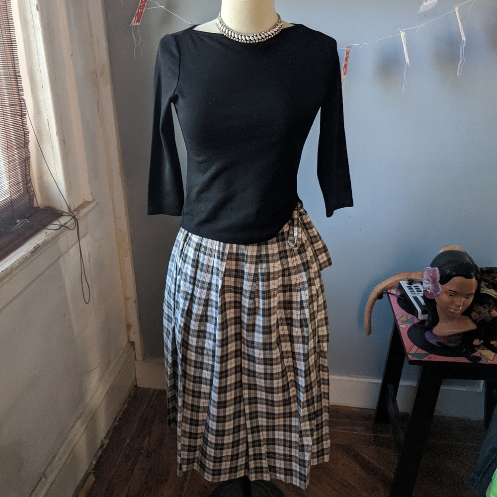 Vintage Jantzen Checked Wrap Skirt
